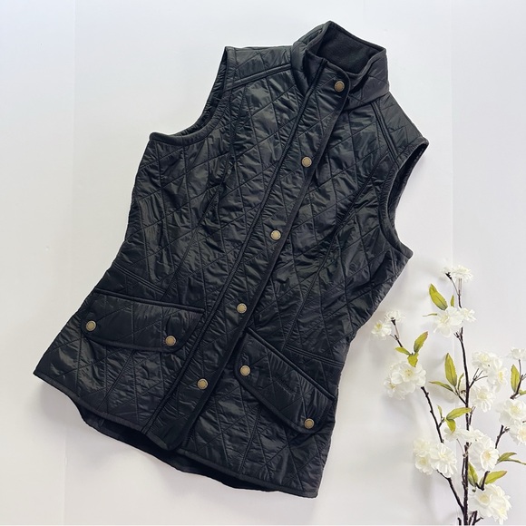 Barbour Cavalry Gilet Black Quilted Vest - Picture 1 of 7